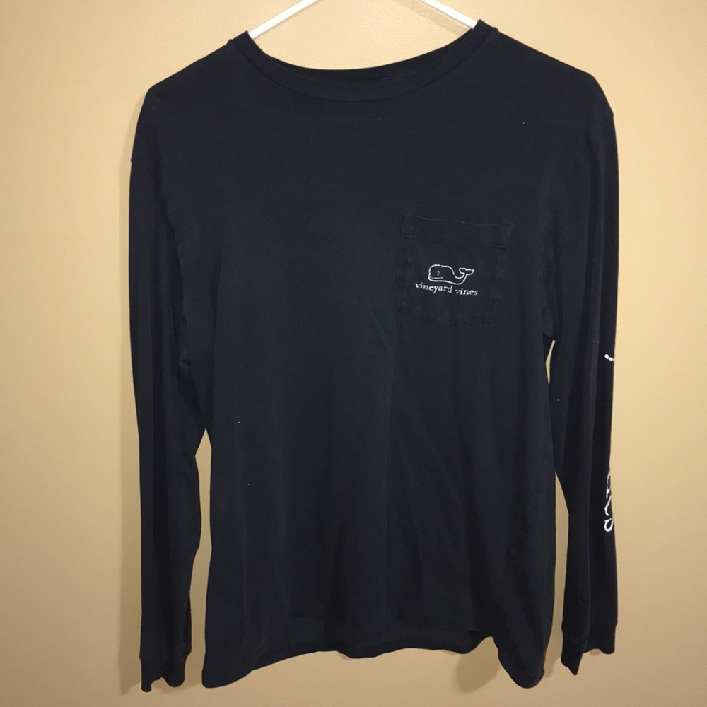 Vineyard Vines Logo Pocket Tee (LS)